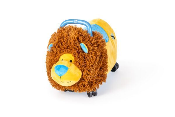 Odrážedlo FUNNY WHEELS Rider Ride-On lvíček plyšový modrý