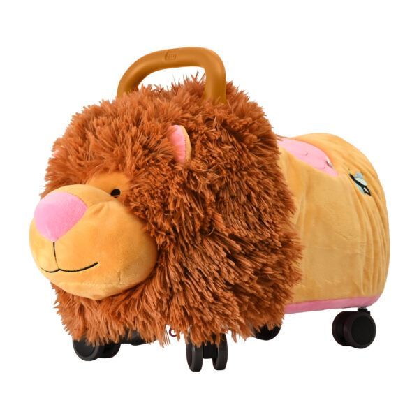 Odrážedlo FUNNY WHEELS Rider Ride-On lvíček plyšový růžový