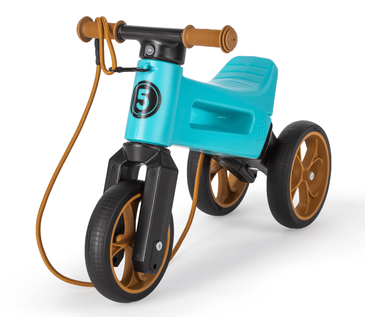 Odrážedlo FUNNY WHEELS Rider SuperSport 2v1 tyrkysové s popruhem a ...