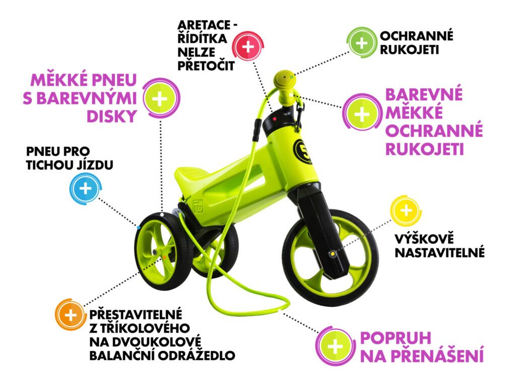 FUNNY WHEELS Rider - dětská odrážedla od českého výrobce